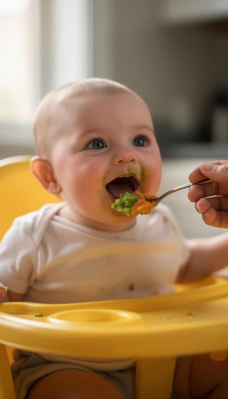 Free Baby's First Veggies Image - Baby, Infant, Laughing | Download at ...