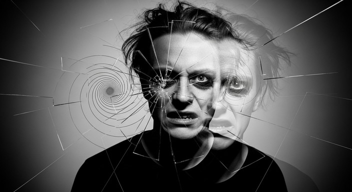 Free Fractured Inner Turmoil Image - Monochrome, Fragmented, Spiral ...
