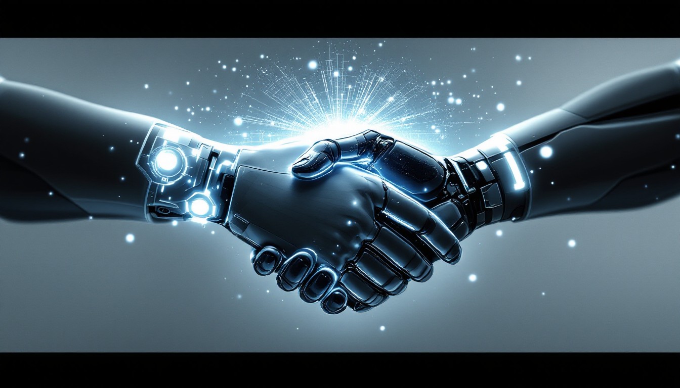 Free Future Unites Technology Image - Technology, Future, Handshake ...