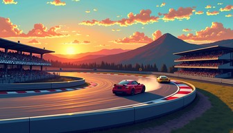 Sunset Image Racing Free Sunset Racing Circuit Image - Racing, Sunset, Motorsport ...