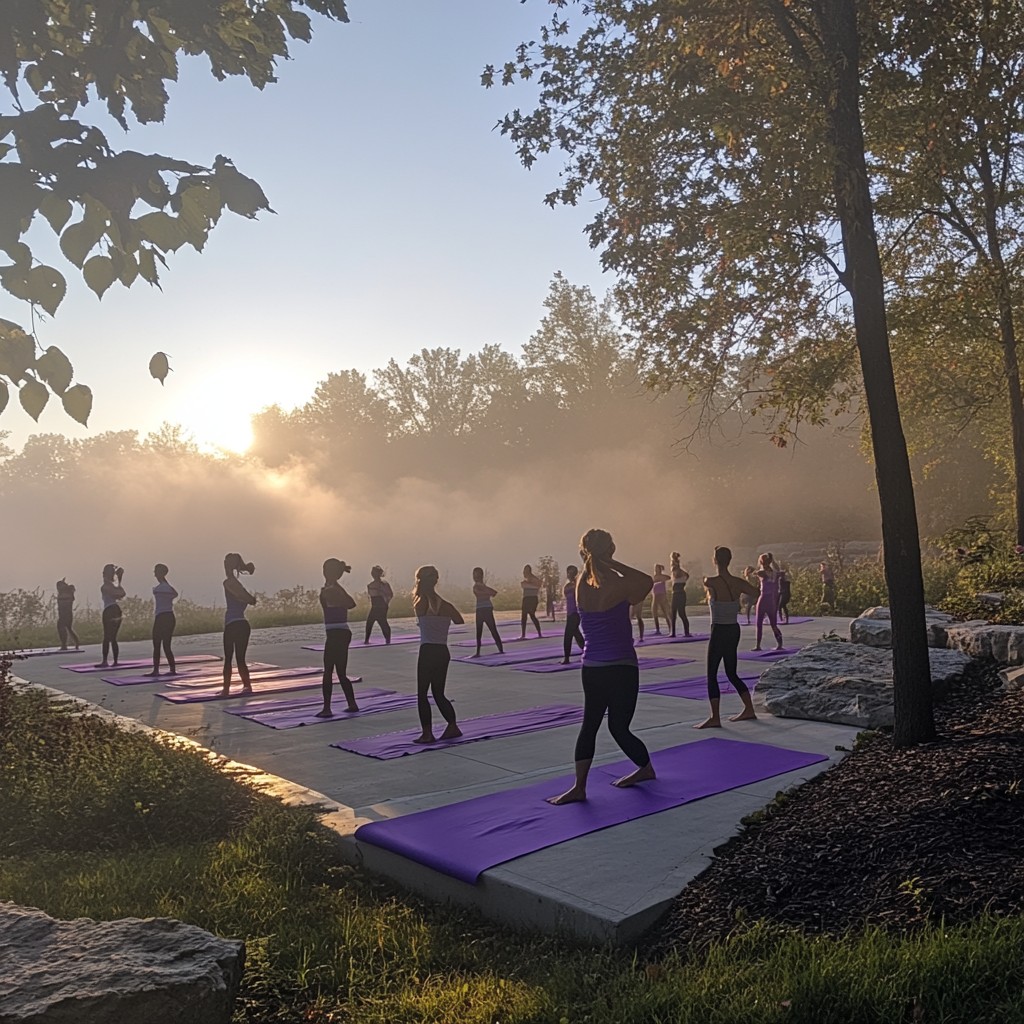 Free Outdoor Yoga Session Image - Yoga, Morning, Mist | Download at ...