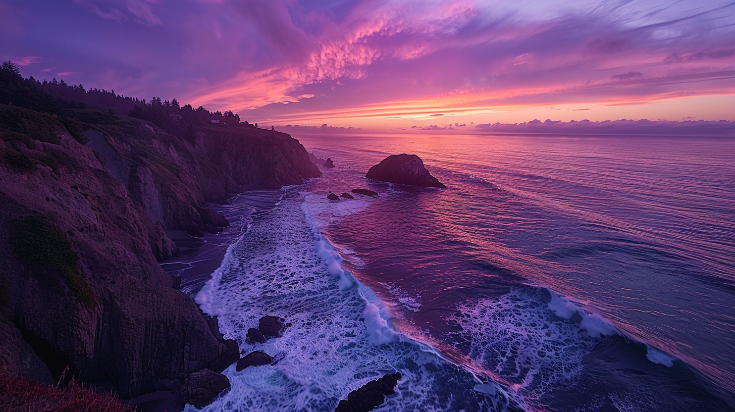 Free Sunset Cliffside View Image - Sunset, Ocean, Cliffs | Download at ...