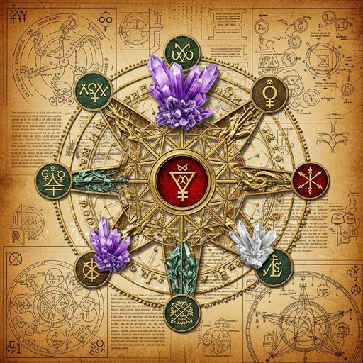 Free Mystical Alchemical Mandala Image - Alchemy, Crystals, Sacred ...