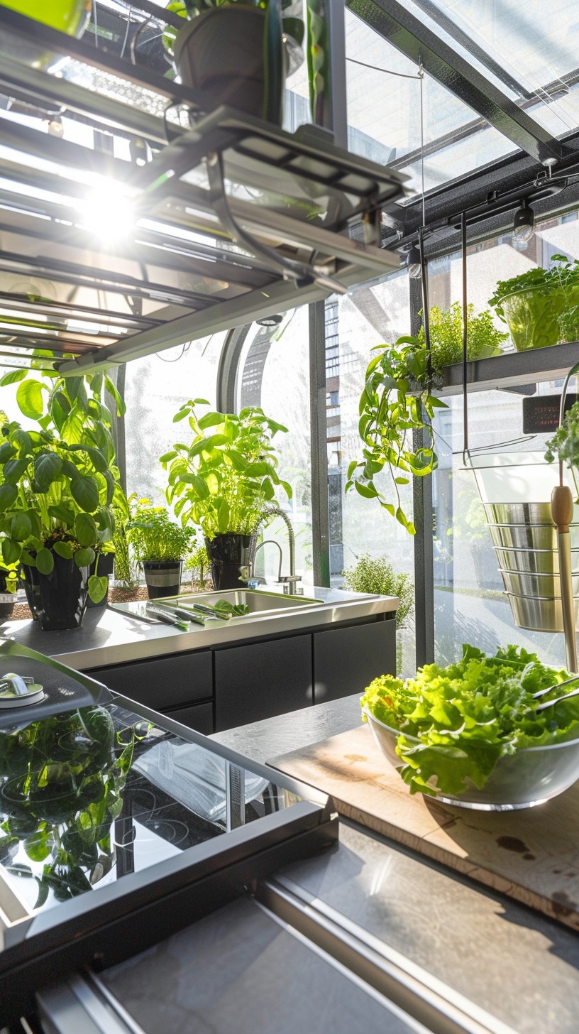 Free Indoor Hydroponic Garden Image - Greenhouse, Kitchen, Herbs ...