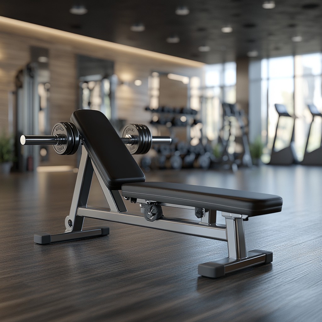 Free Gym bench setup Image - Gym, Bench, Barbell | Download at StockCake