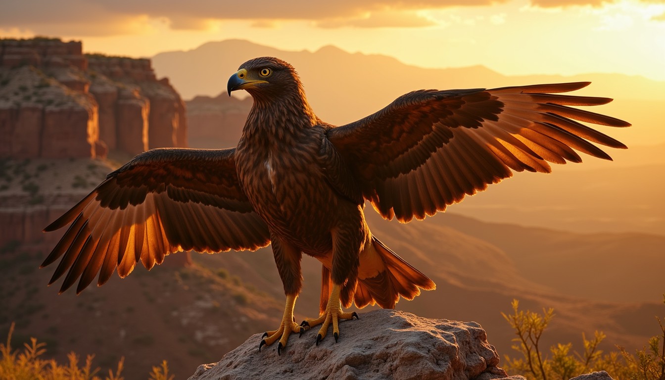 Free Golden Hour Raptor Image - Eagle, Raptor, Bird | Download at StockCake