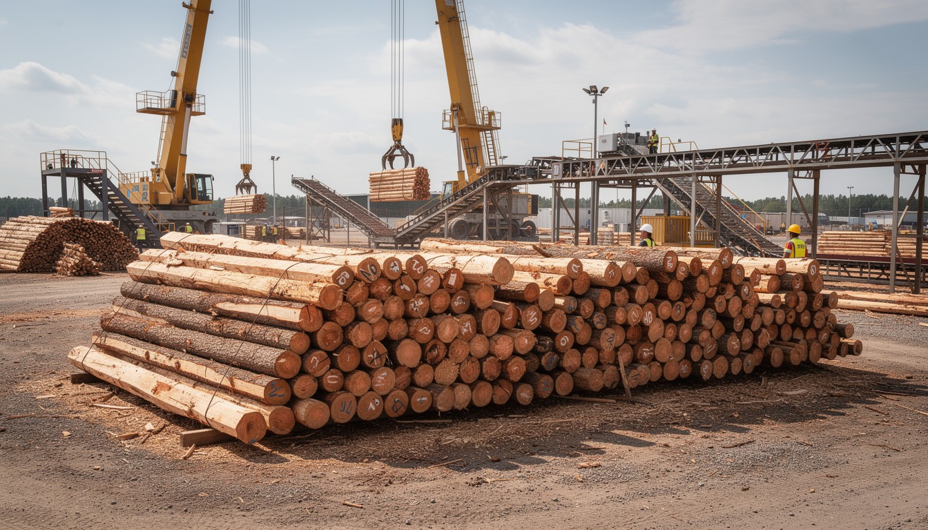 Timbre Yard Process Free Timber Processing Yard Image - Timber, Lumber, Logs | Download at ...