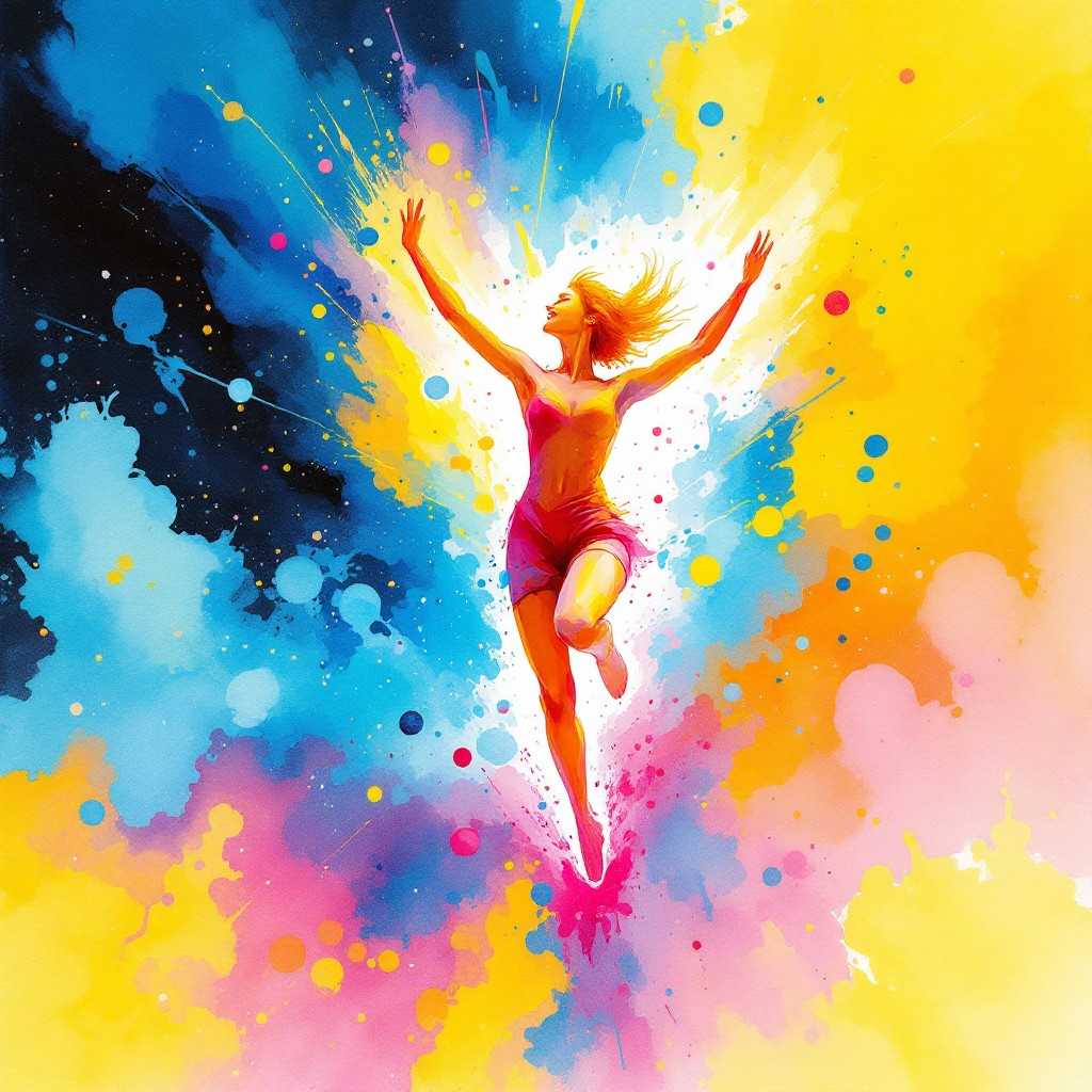 Free Dancing Through Colors Image - Watercolor, Dance, Joy | Download ...