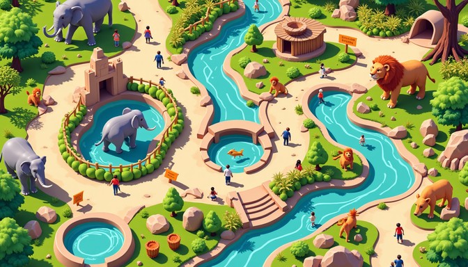 Free Zoo Adventure Map Image - Zoo, Family, Giraffe | Download at StockCake
