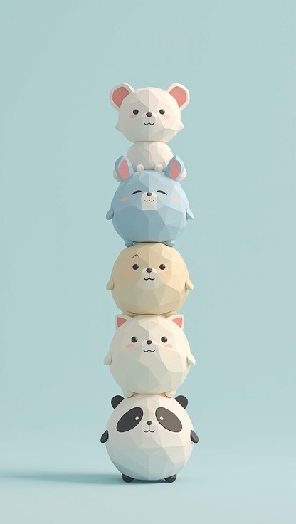 Papper Stack Animals Free Adorable Pet Tower Image - Pets, Puppies, Kittens | Download at ...