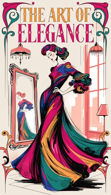 Free Vintage Glamour Illustration Image - Vintage, Fashion, Elegant ...