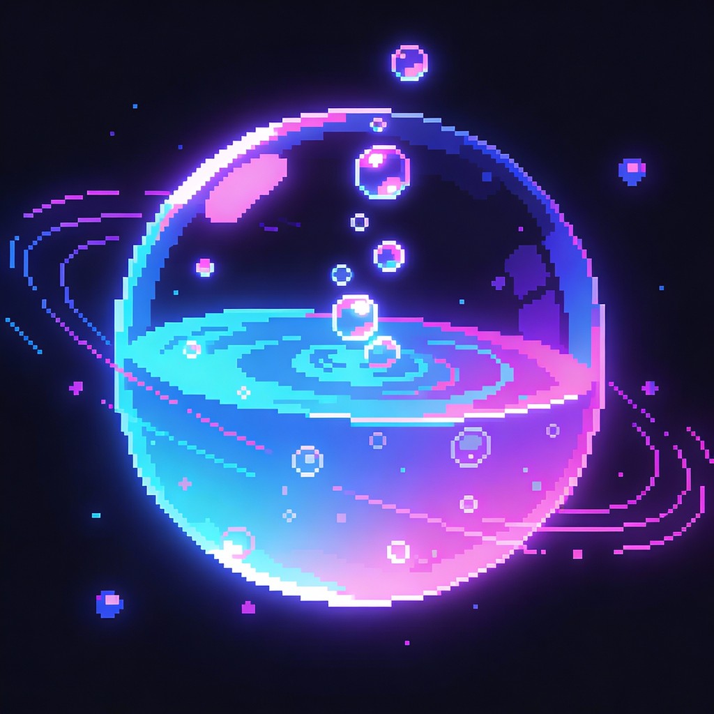 Free Glowing Fantasy Orb Image - Pixel, Orb, Sphere | Download at StockCake