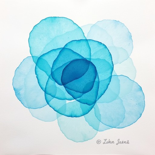 Free Translucent Blue Circles Image - Watercolor, Circles, Blue ...