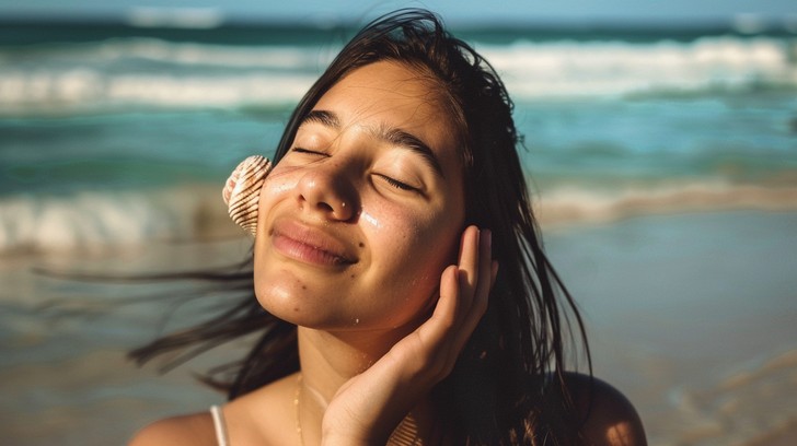Free Beach Serenity Smile Image - Beach, Woman, Smile | Download at ...