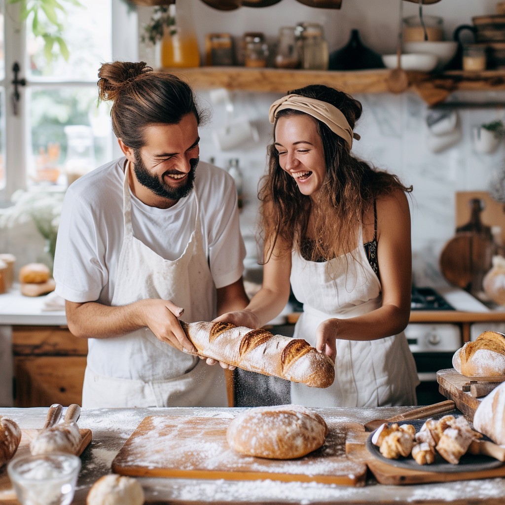Free Baking Together Joyfully Image - Baking, Couple, Kitchen ...