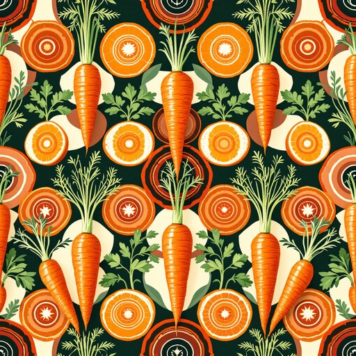 Free Retro Carrot Pattern Image - Carrot, Pattern, Geometric | Download ...