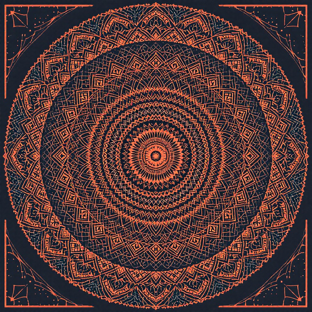 Free Copper Mandala Matrix Image - Mandala, Pixel, Copper | Download at ...