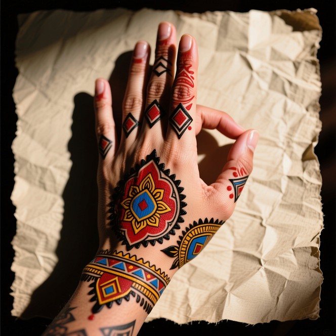 Free Sacred Hand Art Image - Mehndi, Henna, Tattoo | Download at StockCake