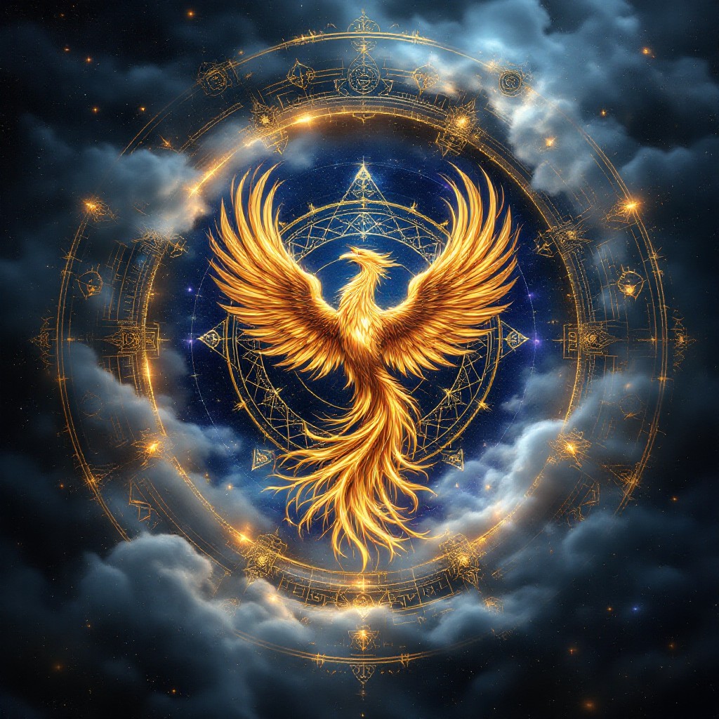 Free Celestial Phoenix Rising Image - Phoenix, Celestial, Mystical ...