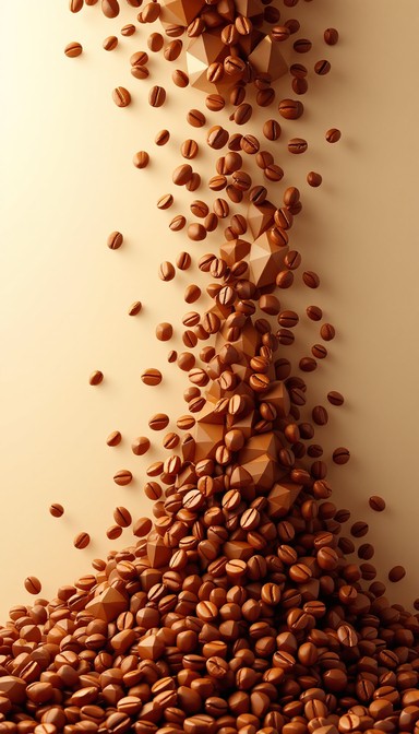 Free Geometric Coffee Cascade Image - Coffee, Beans, Geometric ...