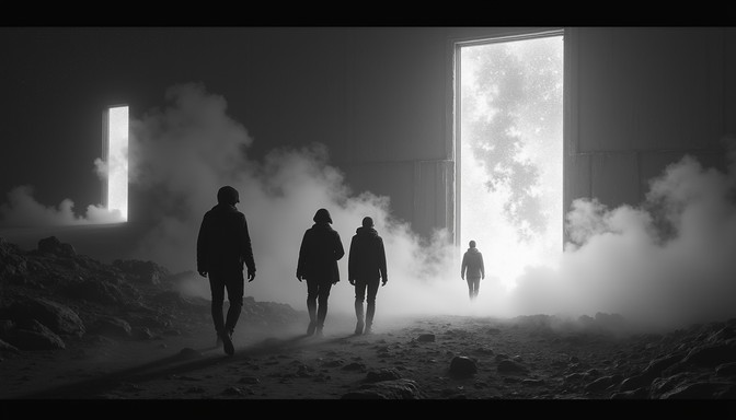 Free Dimensional Gateway Travelers Photo - Silhouettes, Portals ...