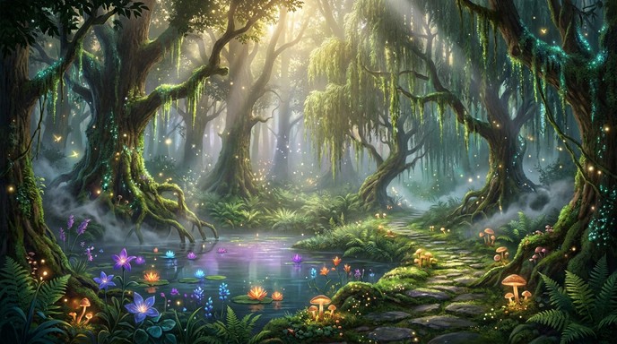 Free Enchanted Forest Gateway Image - Fantasy, Forest, Magical ...