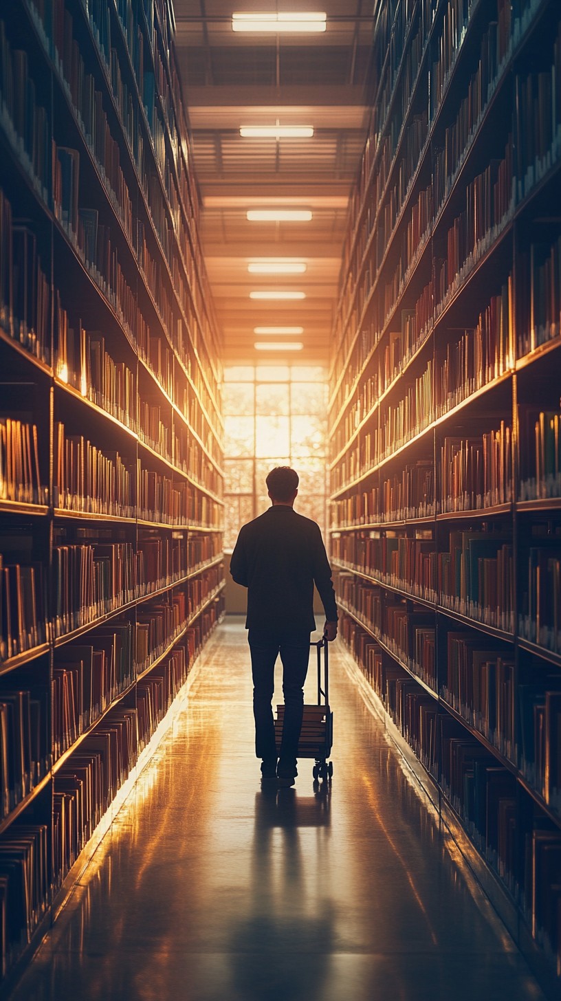Free Man in Library Photo - Man, Library, Books | Download at StockCake