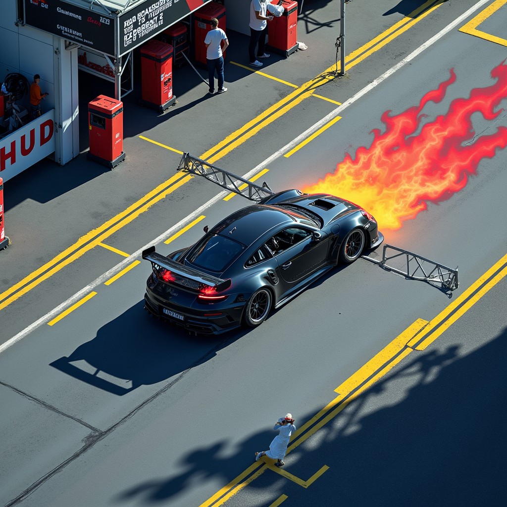 Flamas Racing Free Flaming Race Car Image - Racing, Flames, Sportscar | Download at ...