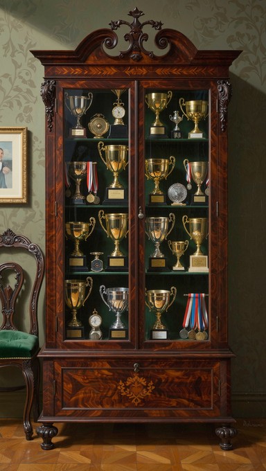 Free Golden Trophy Showcase Image - Trophies, Awards, Cabinet ...