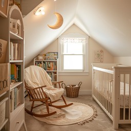 Half Circle Rocker Free Cozy Nursery Corner Image - Nursery, Attic, Rocking Chair ...
