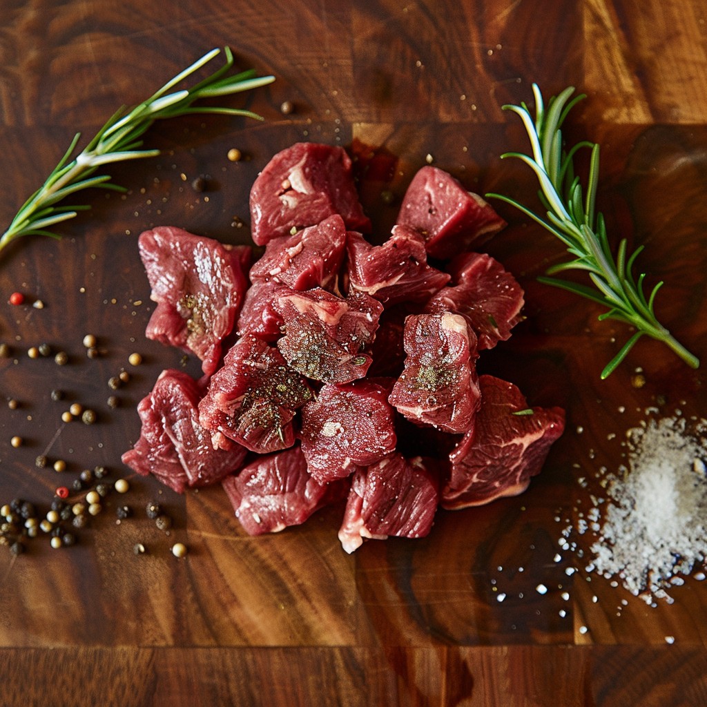 Free Fresh Beef Cubes Image - Beef, Seasoning, Rosemary | Download at ...