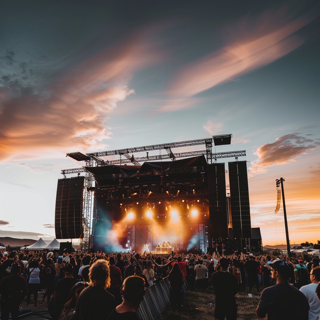 Free Sunset Concert Scene Image - Concert, Sunset, Crowd | Download at ...