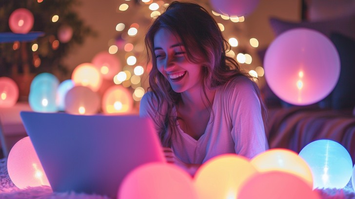 Free Cozy evening browsing Image - Woman, Laptop, Bed | Download at ...
