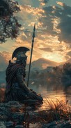 Free Warrior at Sunset Photo - Warrior, Sunset, Female | Download at ...