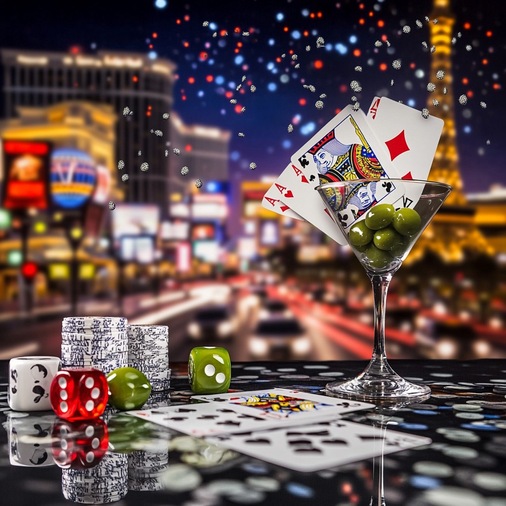 Scène vibrante d'un casino night