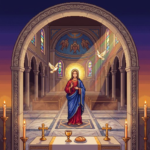 Free Divine Pixel Art Image - Pixel, Byzantine, Minimalist | Download ...