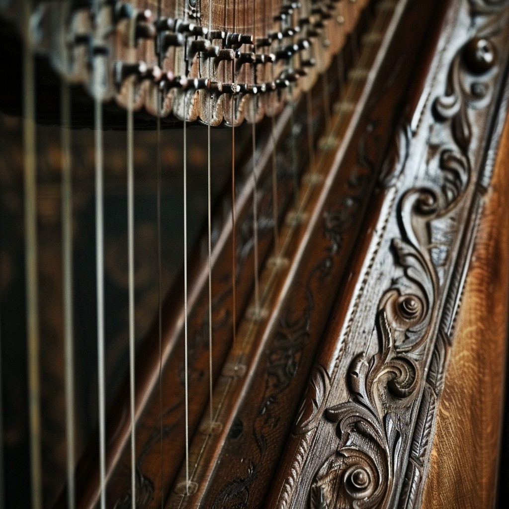 Free Elegant harp detail Image - Harp, Music, Instrument | Download at ...
