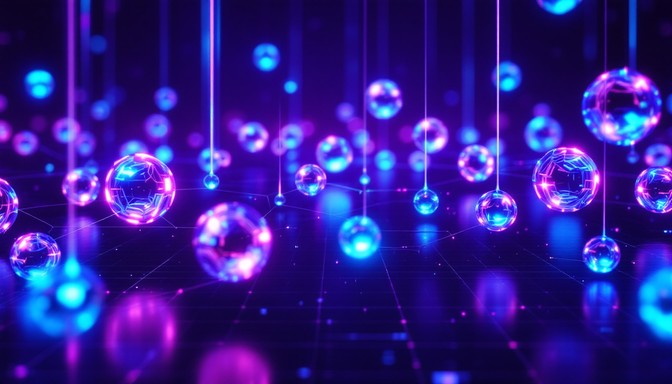 Free Neon Data Spheres Image - Cyberpunk, Neon, Bubbles | Download at ...