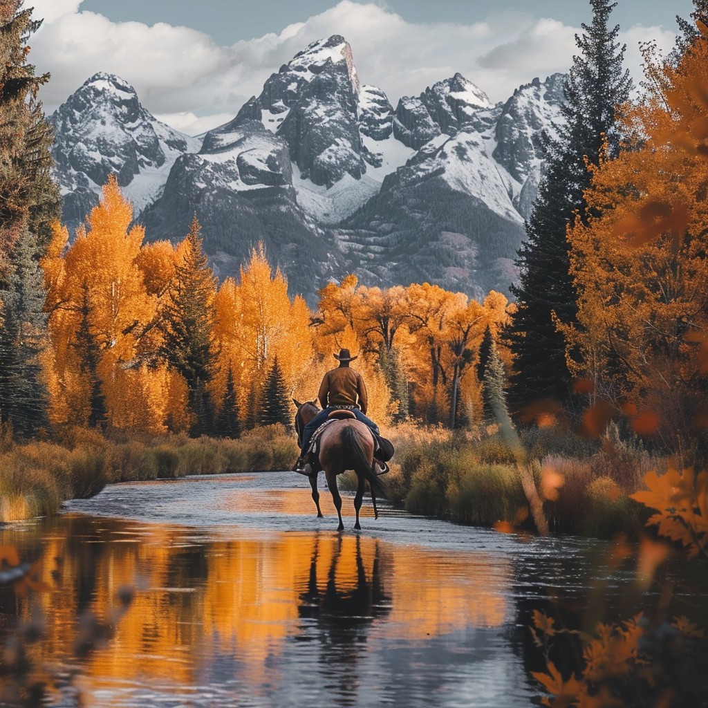 Free Autumnal Mountain Ride Image - Autumn, Mountains, Rider | Download ...