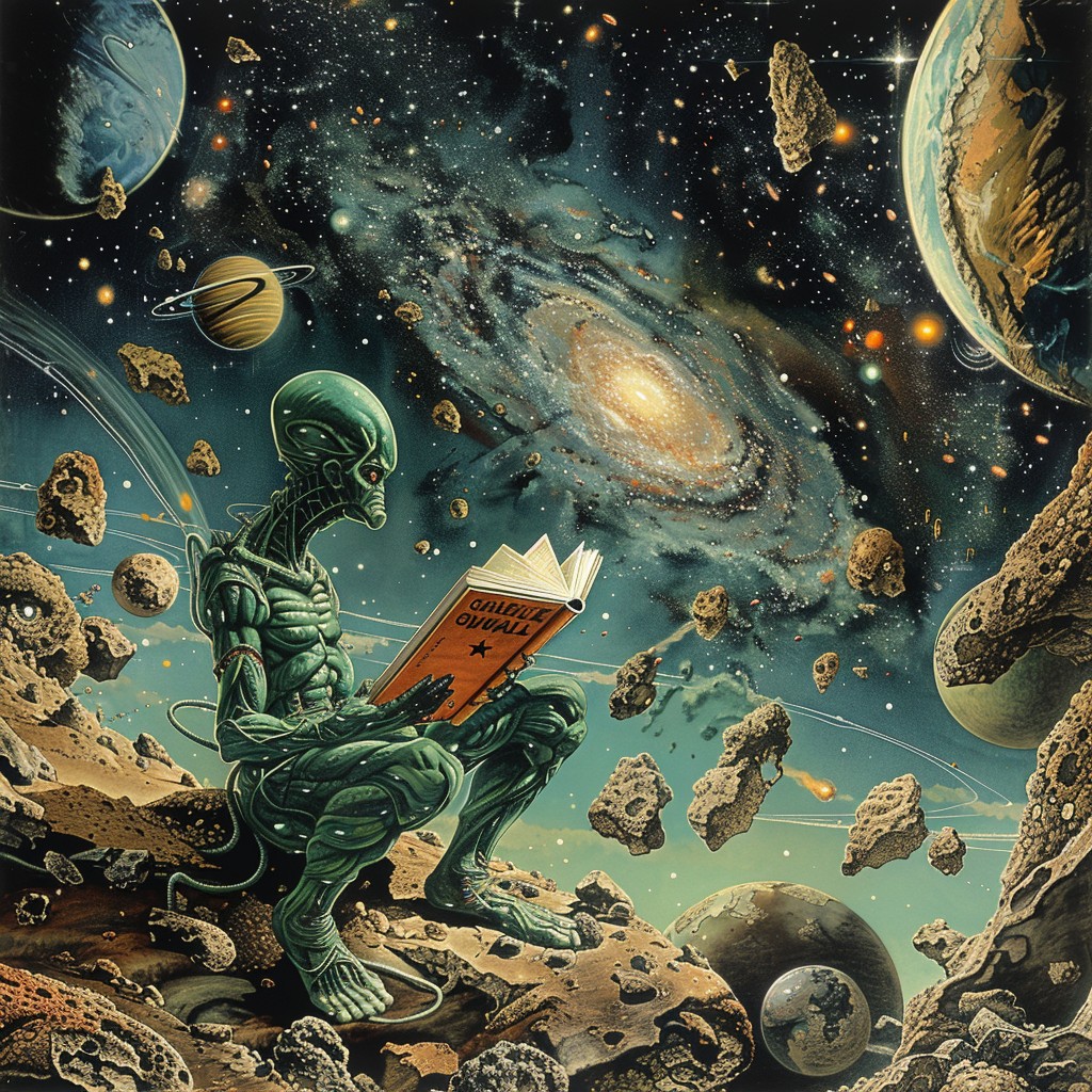 Free Alien Reading Book Image - Alien, Reading, Book | Download at ...