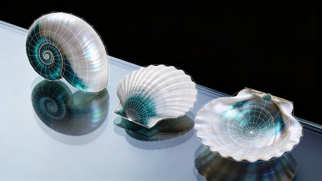 Middle Shell Free Geometric Shell Study Image - Shells, Nautilus, Seashells ...