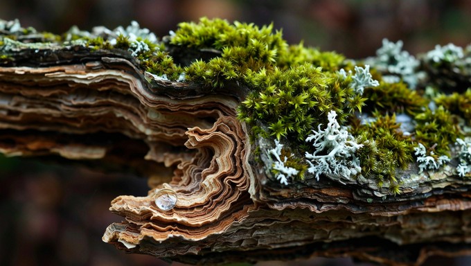 Free Nature's Tiny World Image - Macro, Bark, Moss | Download at StockCake