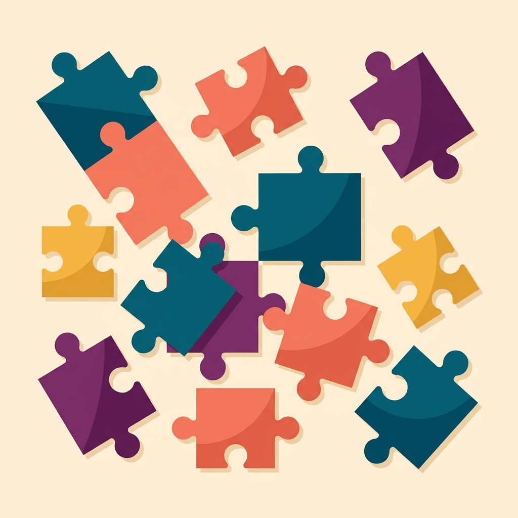 Free Colorful Puzzle Connection Image - Puzzle, Pieces, Illustration ...