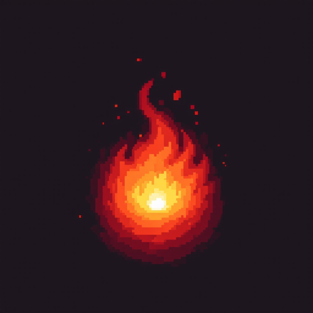 Free Spiraling Pixel Fire Image - Fire, Pixel, Vortex | Download at ...