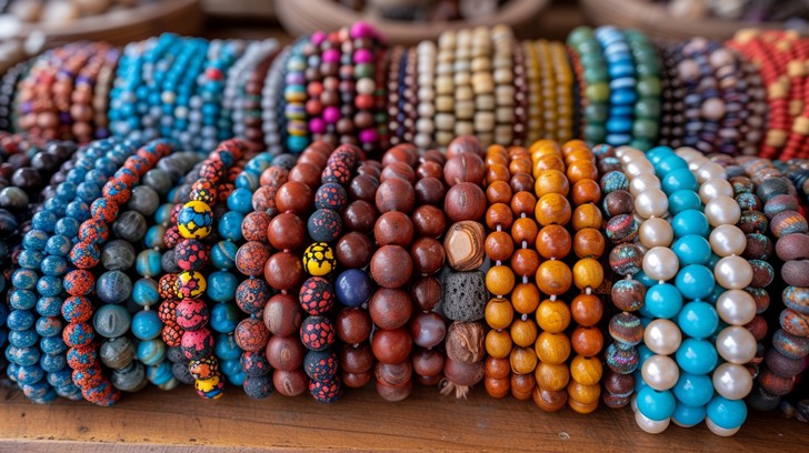 Free Colorful Beaded Bracelets Image - Beads, Bracelets, Colorful ...