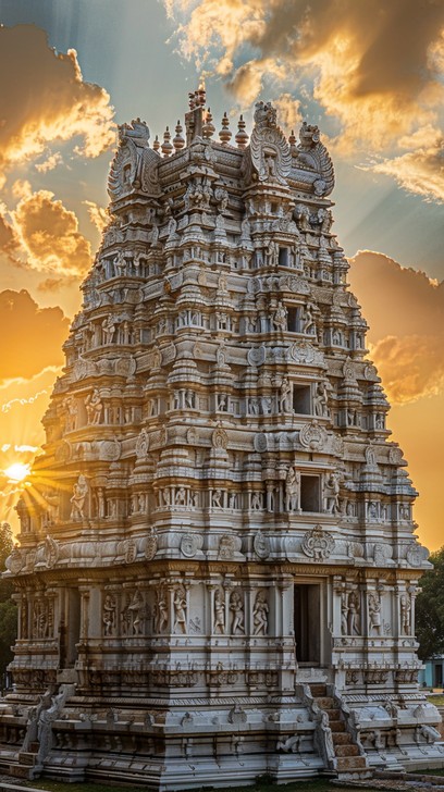 Temple Setting Free Majestic Temple Sunset Image - Temple, Sunset, Architecture ...