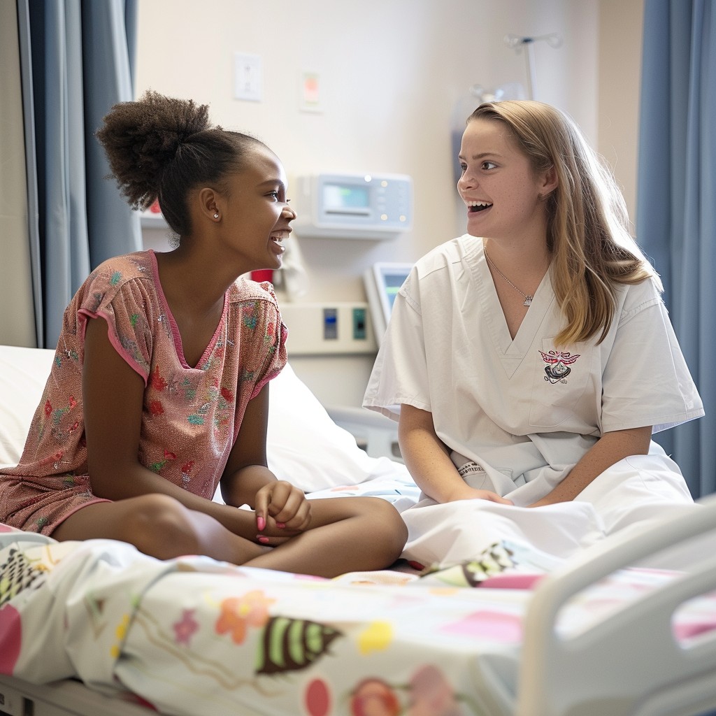 Free Hospital Patient Chat Image - Hospital, Patient, Conversation ...
