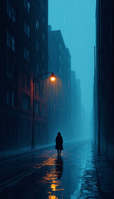 Free Rainy Night Solitude Image - Night, Urban, Street | Download at ...