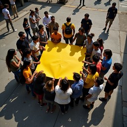 Free Unity Around Yellow Image - Collaboration, Yellow, Circle ...