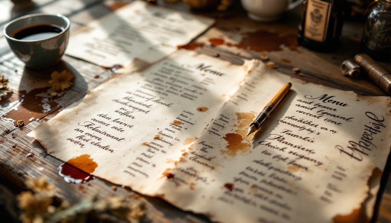 Free Inked Menu Art Photo - Menu, Calligraphy, Handwritten | Download ...